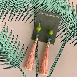 Tommy Bahama Pink Tassel Earrings